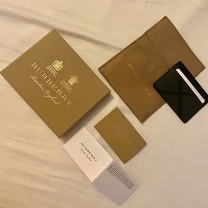 Burberry - London Check and Leather Card Case